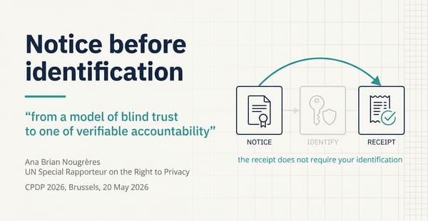 Notice before identification: launching TCIEG
